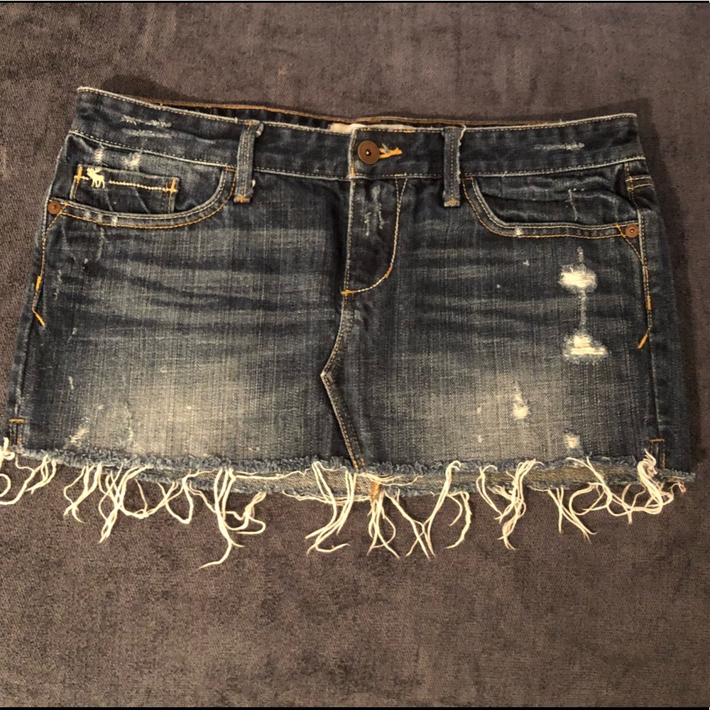 Abercrombie & Fitch denim miniskirt